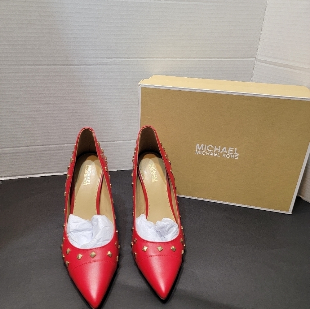 Michael Kors Keke Studded Leather Pump